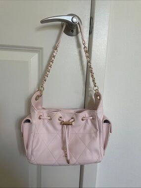 Aldo Sephiraa Quilted Drawstring Shoulder Bag - Light Pink